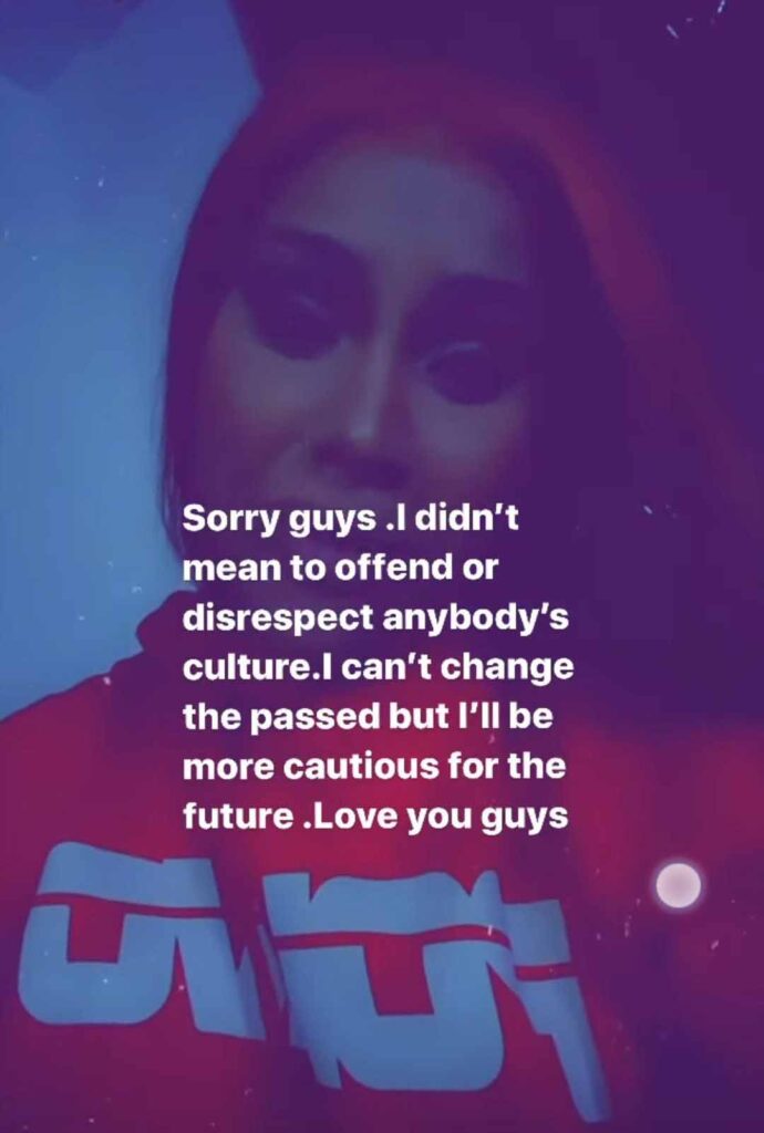 Cardi B apologizes for cultural appropriating Hinduism 