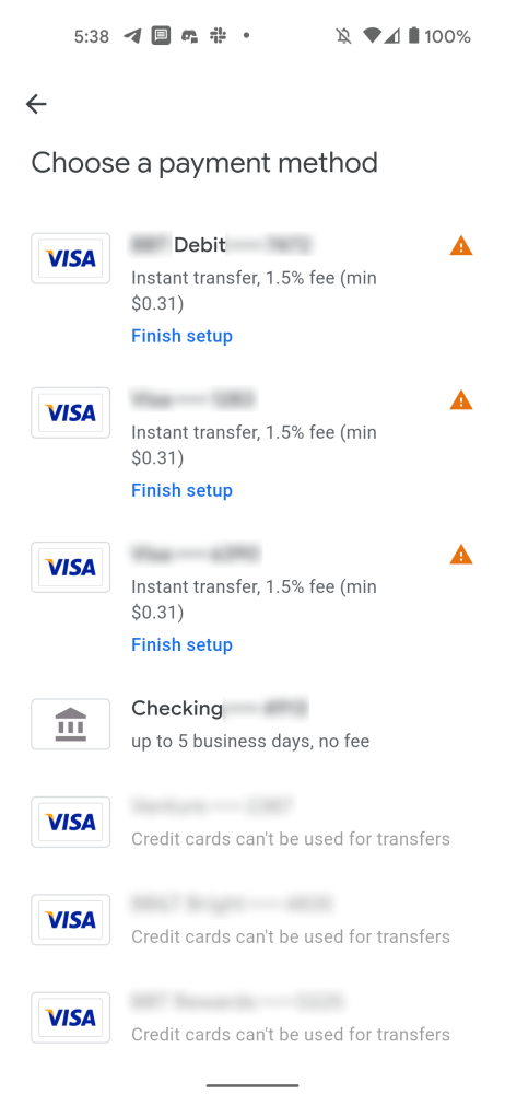 Google payment transaction