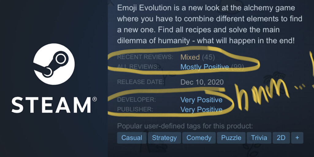 Steam developer named very positive gets banned