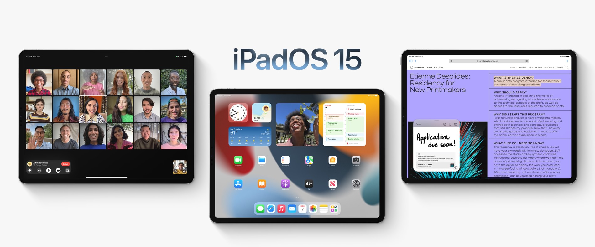 Apple WWDC 2021: iPad OS 15