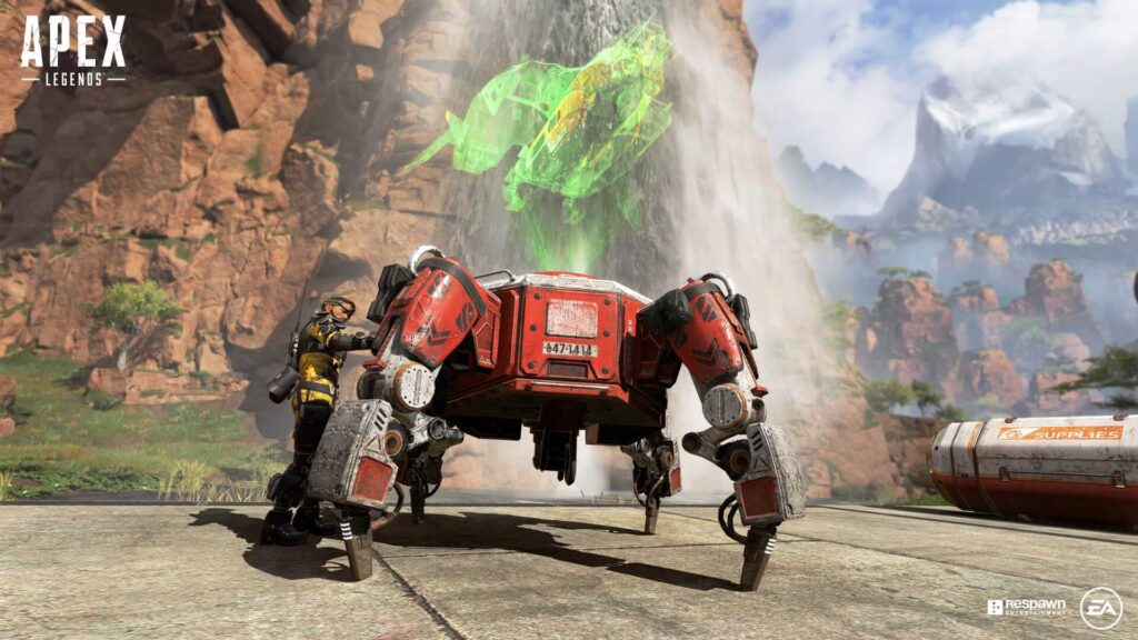 Apex Legends hacked to show Save Titanfall messages.