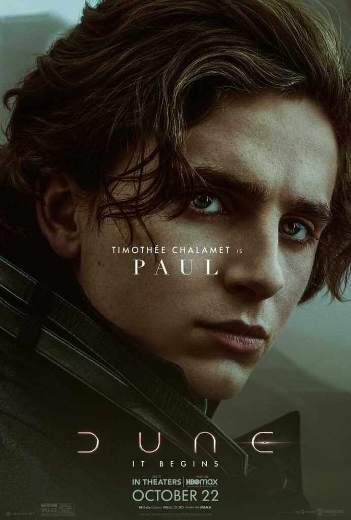 Dune Character Posters reveals major cast.