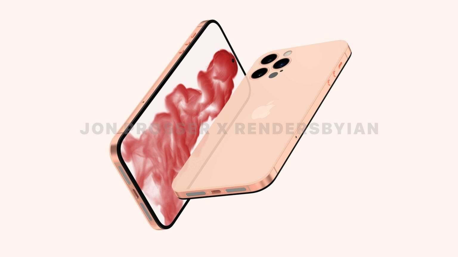 iPhone 14 leaked design render