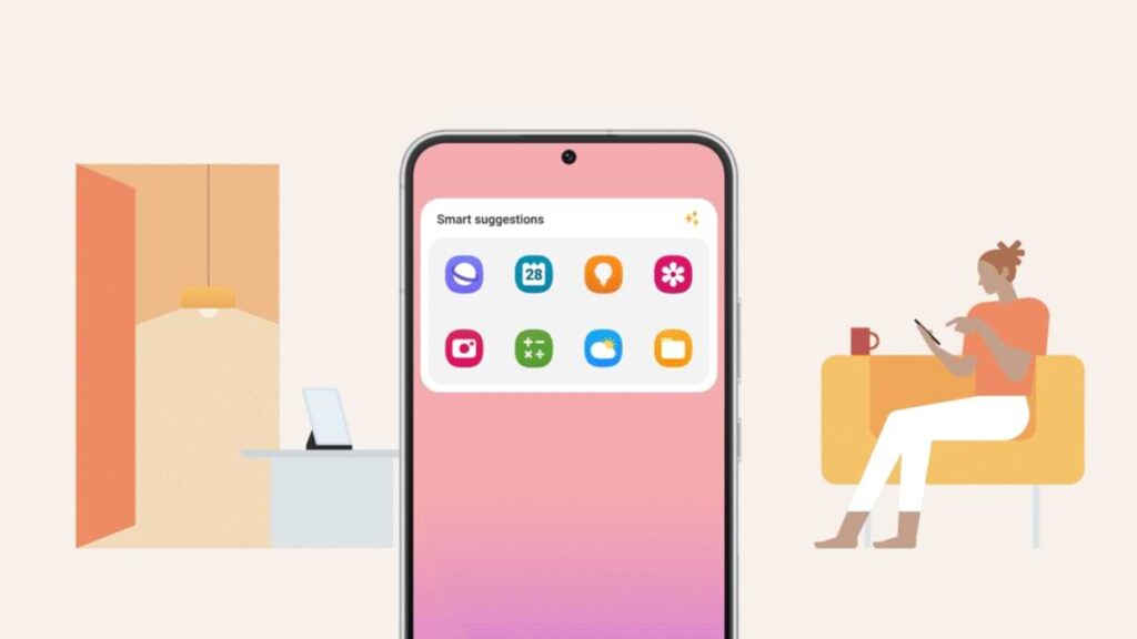 One UI 5 smart suggestions for widgets 
