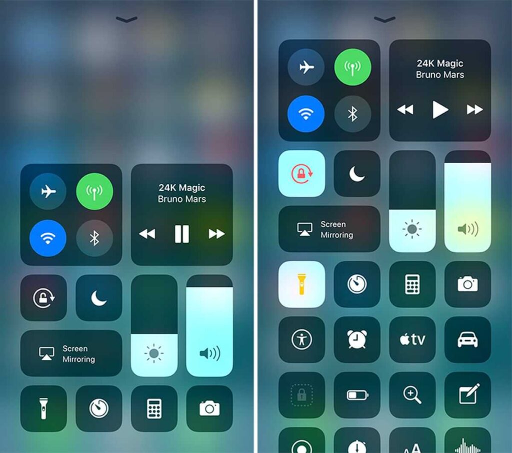 new control center ios 17