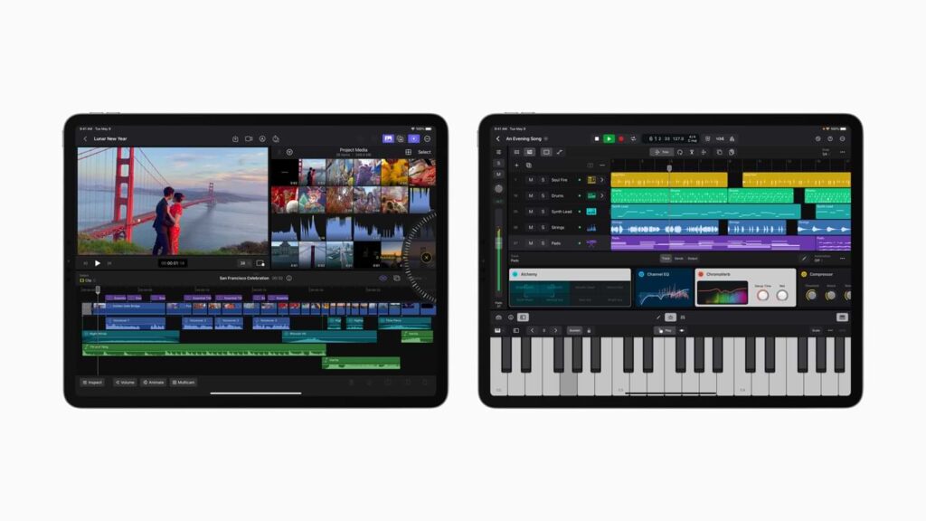 Apple Final Cut Pro and Logic Pro for iPad